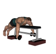 Posterior Raise - Flat Bench Dumbbell